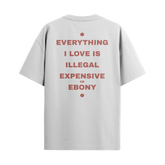 Camiseta Frased “Everything I Love… – Ebony”